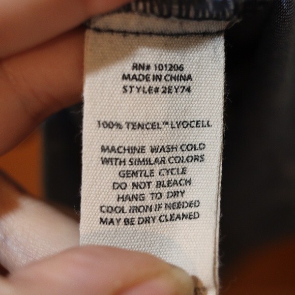 Soft Surroundings Denim Chambrey Jean Shirt Button Down Dress Tencel Small - Picture 15 of 16